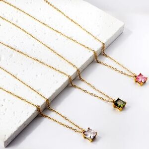 White & Pink & Olive Green Square Diamond